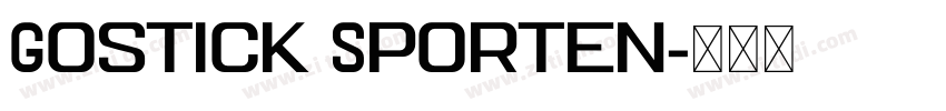 Gostick Sporten字体转换